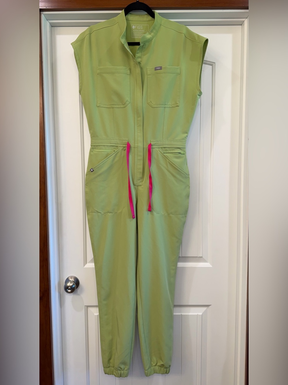 Figs Matcha Rafaela Cargo Jumpsuit